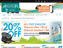 Tablet Screenshot of anchorcoatings.com